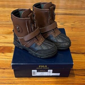 Ralph Lauren Brown and Black Outdoor Boots